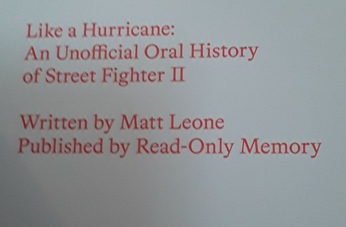 Auto graphed Like a Hurricane : An Unofficial Oral History of Street Fighter II - Picture 6 of 13