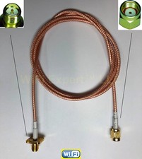 RG316 RP-SMA MALE PLUG to RP-SMA FEMALE FLANGE JACK 4 HOLE PANEL MOUNT Cable USA