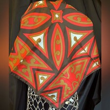 Square Dress Scarf, made in Italy, 27  x 27  . Trevira.