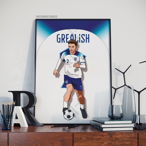 Football Poster | Choose 30+ Players: Messi, Ronaldo, Mbappe, Haaland & More... - Picture 39 of 44
