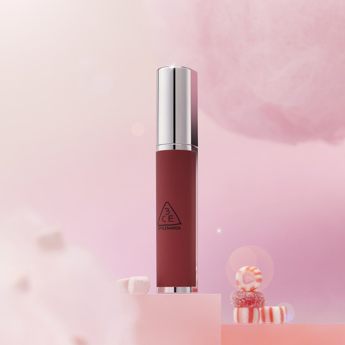 3CE Hazy Lip Clay 4g 12 Colors Matte, Melted Clay Texture K-Beauty
