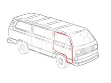2x Türdichtung VW Bus T3, Bj. 79-92, links/rechts, NEU