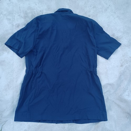 Vintage Andrea Mare Blazer Womens Small Oversized Padded Shoulders Blue Jacket - Picture 8 of 10