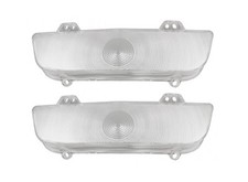 USA-Made! 1960 El Camino & Impala Parking Light Lens, Clear - Pair NEW Trim Part