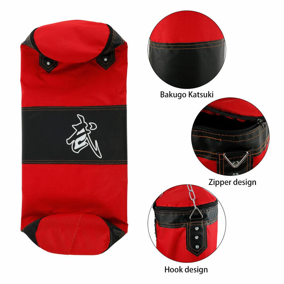 Boxsack gefüllt 80kg 100cm mit Halterung Drehwirbel Stahlkette Sandsack Box - Bild 4 von 4