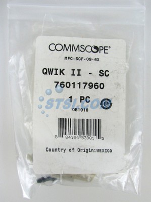 Commscope QWIK II SC MM OM1 Fiber Optic Connector MFC-SCF-09-6X 760117960 ~STSI