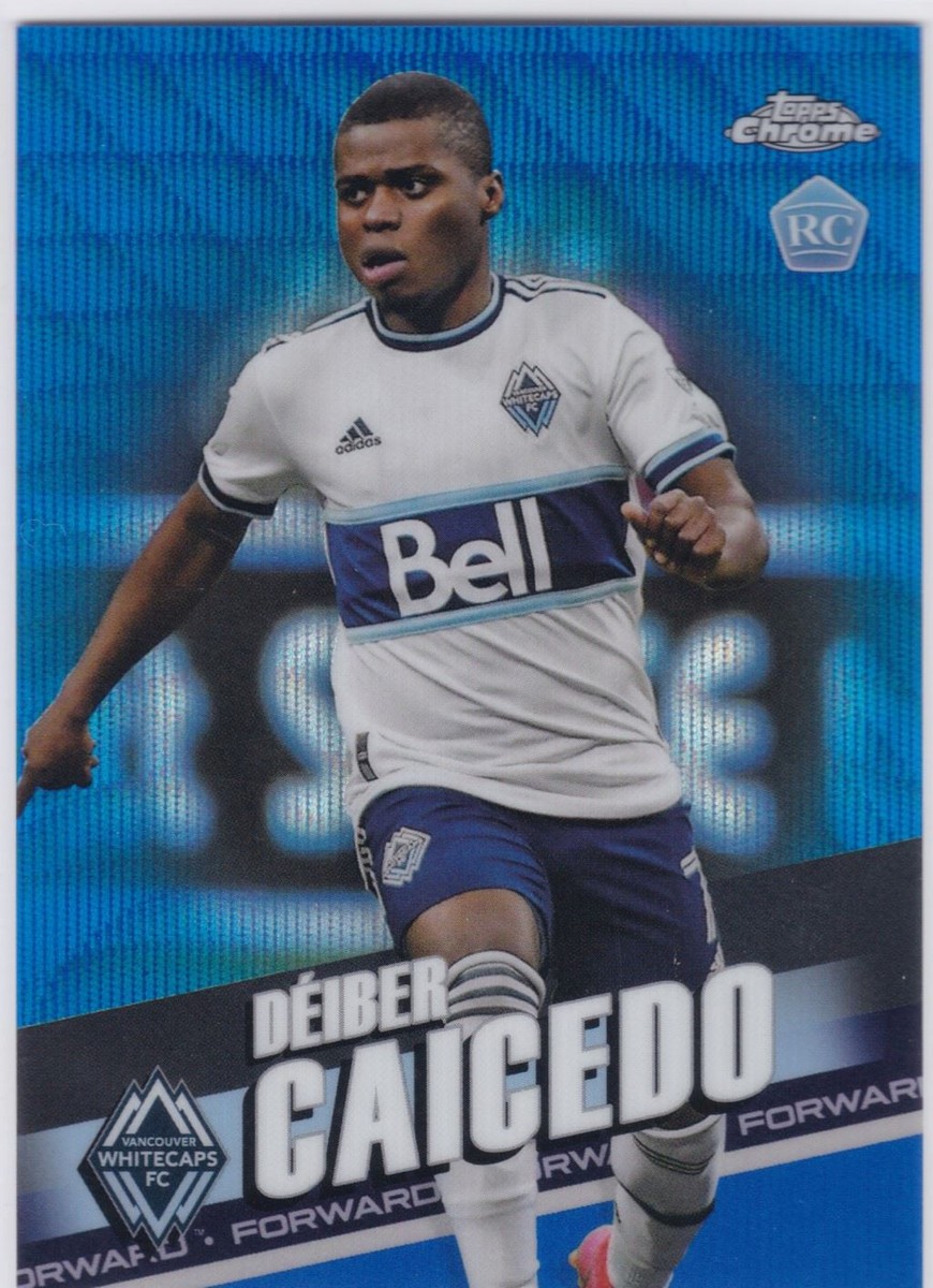 ドゥエインウェイド、ルーキーカード、トップス、CHROME 2022 Topps Chrome MLS Blue Wave #133 Deiber Caicedo Rookie