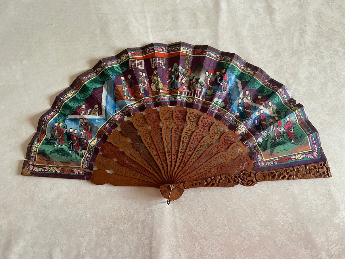 Antique Original 1850-1899 Fan Asian Antiques for sale | eBay