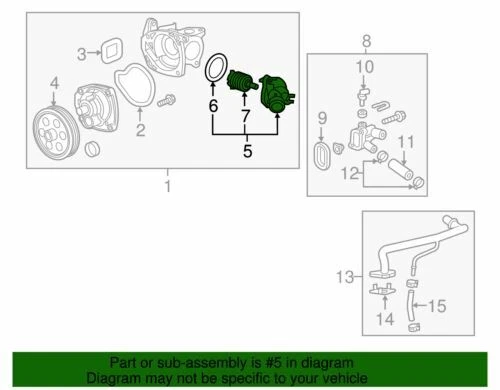Genuine GM 2013-2022 Chevrolet Buick Engine Coolant Thermostat Housing 25201447 - Изображение 2 из 2