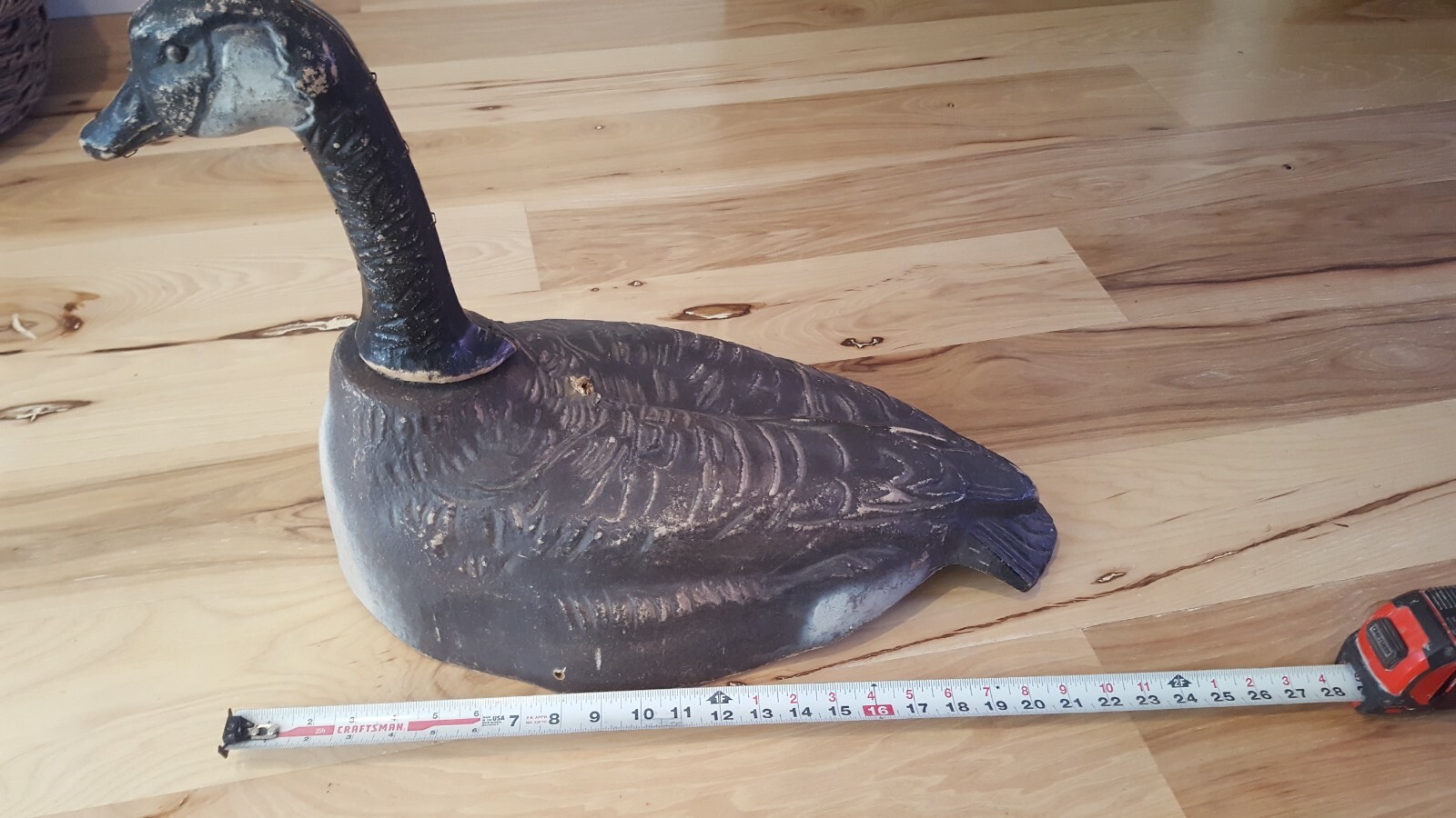 Vintage Canada Goose Decoy Hunting Paper Mache Plaster eBay