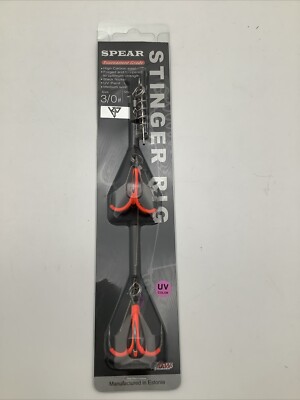 S074 - AFW Spear Stinger Rig Size 3/0 Kunstköder UV Color 