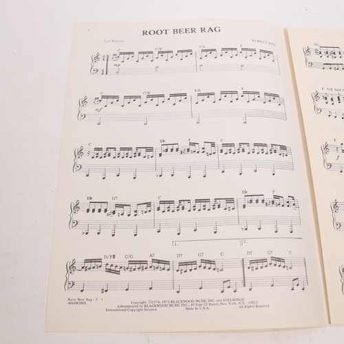 Billy Joel Root Beer Rag Piano Sheet Music 1975 Blackwood Music - Picture 3 of 4