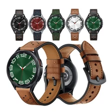 Dots Leather Watch Band Strap For Samsung Galaxy Watch 7 40/44mm 6 Classic 43/47