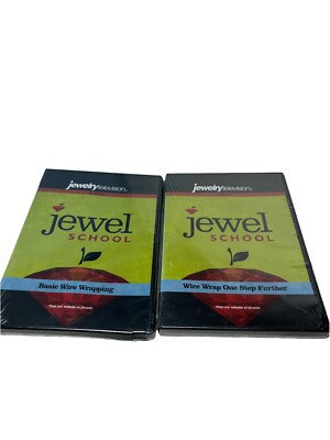 Jewel School 2 DVD Lot.  Basic wire Wrapping,  Wire Wrap One Step Further