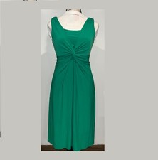 Chaps Sleeveless Midi Kelly Green Sheath Slip-on Dress (Size S)