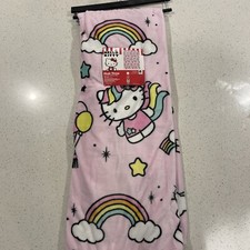 NWT Hello Kitty Unicorn Plus Blanket 50in X 70in