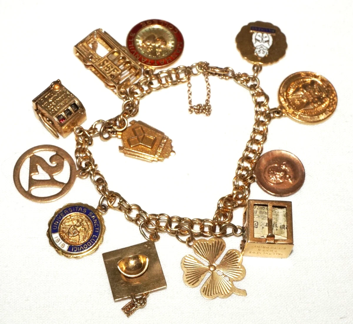 Louis Vuitton Pre-owned Women's Yellow Gold Charms Bracelet - Gold - M