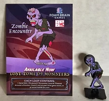 Lost Tome of Monster - Zombie Encounter w/Metal Miniature (Foam Brain Games) MIB