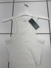 Wild Fable White Cropped Tank Top XS