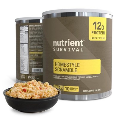 Nutrient Survival Homestyle Scramble Vitamin Egg Mix,  10 servings, #10 Can