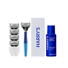 Original Shaving Kit for Men - Razor Handle, 5 Razor Blade Refills, Foaming Shav