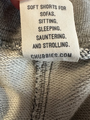 Pantaloncini Chubbies Grigio Medio The Hook 7" Courtside Lounge Coulisse 100% Cotone - Foto 6 di 10