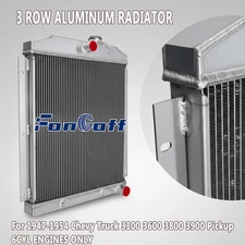 3-Row Aluminum Radiator For 1947-1954 52 Chevy Truck 3100 3600 3800 3900 Pickup