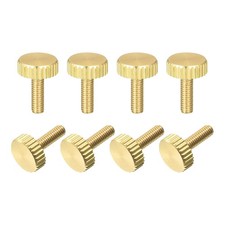 8pcs Knurled Thumb Screws M3x10mm Flat Brass Bolts Grip Knobs Fasteners