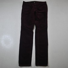 LOFT 27 / 4 Maroon Red Corduroy Modern Skinny Womens Pants