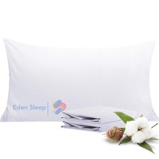 Body Pillowcase 20x72 inch Pillow Cover, White - 500 Thread Count 100 Egypti...