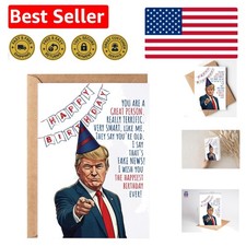 Hilarious Trump Birthday Card for All Ages - Perfect for Milestone Celebrations
