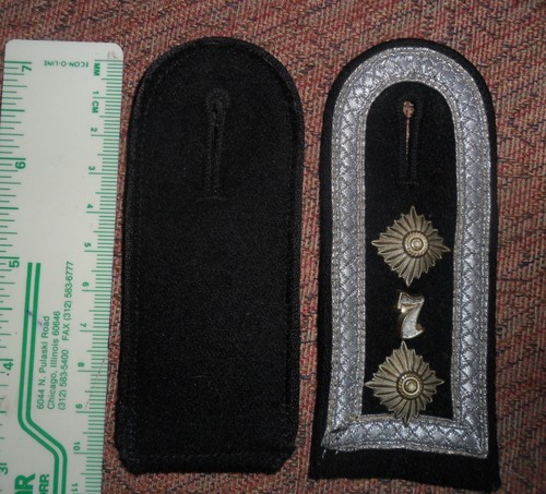 WWII Original Waffen elite German Uniform Combat Engineer Shoulder Boards 