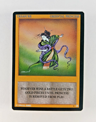 Oriental Princess #59 - Wyvern CCG card (1994 US Games TCG) Limited, Treasure