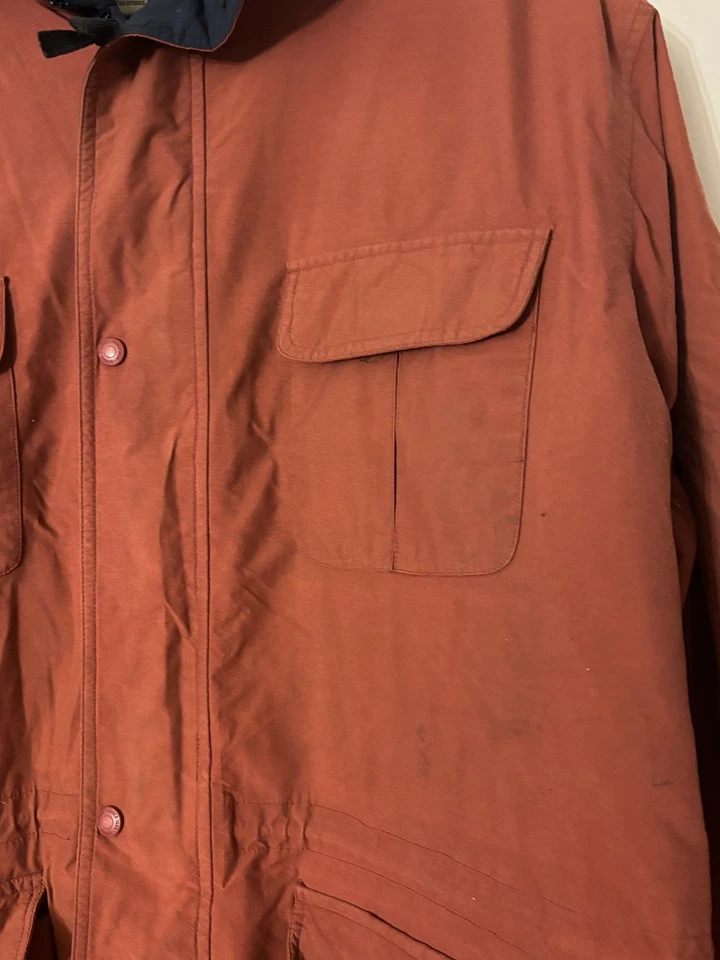 Chaqueta de plumón de ganso Eddie Bauer Gore-Tex Ridge Line para hombre talla XXL naranja quemado Foto 4 de 4