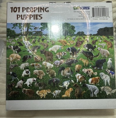 Fun Wares 101 Pooping Puppies 1000 Pc Puzzle 27 x 19'' New Sealed 2024 Fast Ship