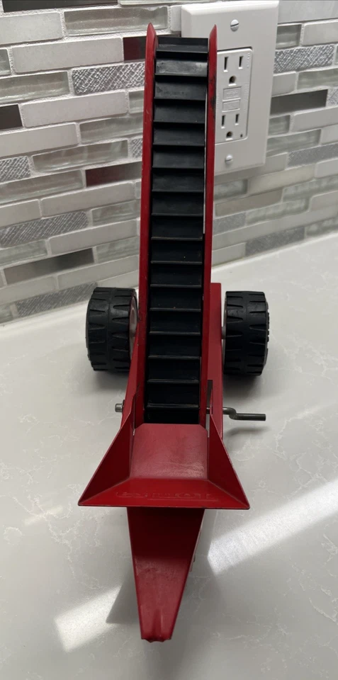 Cargador de arena vintage TONKA juguete de acero prensado rojo funciona Foto 3 de 4