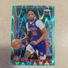 2025-26 Topps Chrome #16 Ron Holland II Aqua RayWave Refractor #/199