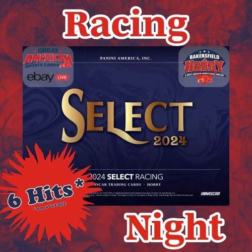 🔥First Name First Initial L - 2024 Select NASCAR Racing - 2 Hobby Box Break