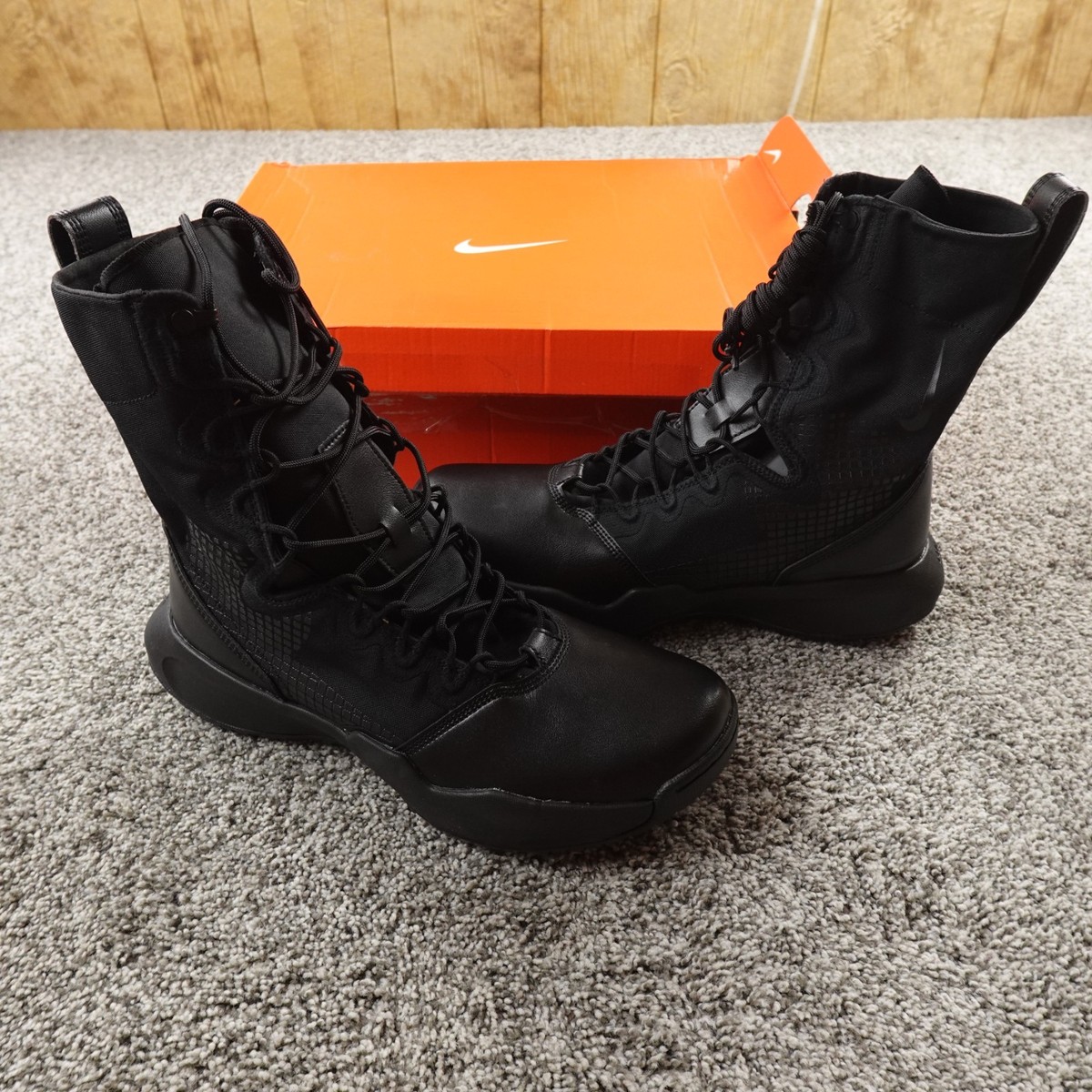 Nike SFB B2 Tactical Boots Men Size 12.5 Black Military Combat FN3717-001 Nike SFB B2 Black - Dec 2023 - FN3717-001 - KicksOnFire.com main image 4