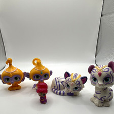 Nickelodeon Shimmer  Shine Figurine Lot of 5 Tala Nahal Genie Figures