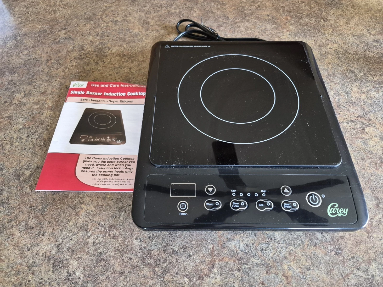 Carey Single Burner Induction Electric Cooktop with Manual
Opens in a new window or tab