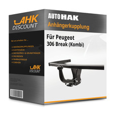 Für Peugeot 306 Break (Kombi) 05.1997-12.2000 AUTO HAK Anhängerkupplung starr