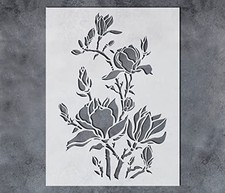 GSS Designs Large Magnolia Flowers Stencils 12 x 16Inch - Magnolia Flower