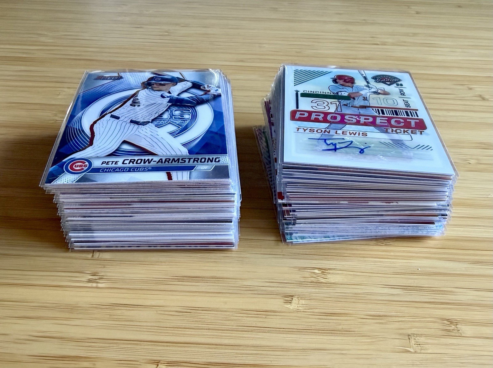 Baseball 75+ Card LOT - Panini Prizm, Bowman Chrome, Autos, Serial Numbered, SP view 3