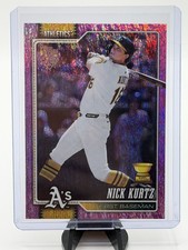 2026 Topps Series 1 Nick Kurtz #97 Pink Holo Foil Parallel - Athletics