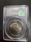 1954-S CAC GRADED MS64 Franklin Silver Half Mint Set Coin with Light Toning