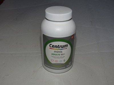 sh7 Centrum Minis Silver Multivitamin for Adults 50 Plus 320 Count Tablets 03/27