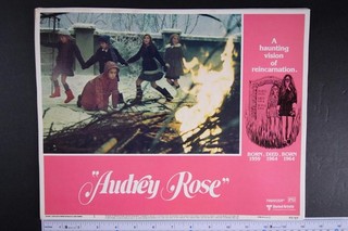 Complete SET of EIGHT: 1977 AUDREY ROSE LOBBY CARDS MARSHA MASON ANTHONY HOPKINS