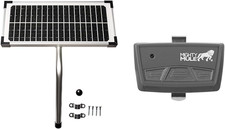 10 Watt Solar Panel Kit FM123 for Mighty Mule Automatic Gate Openers,Black Cel