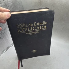 Biblia de Estudio Explicada (Piel Especial Negra) by Not Available (2016,...